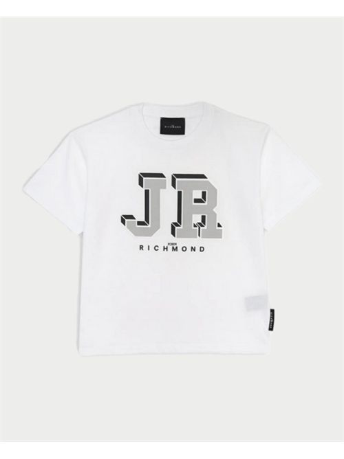 T-shirt John Richmond pour enfants avec grand logo JOHN RICHMOND | RBP25179TSWHITE